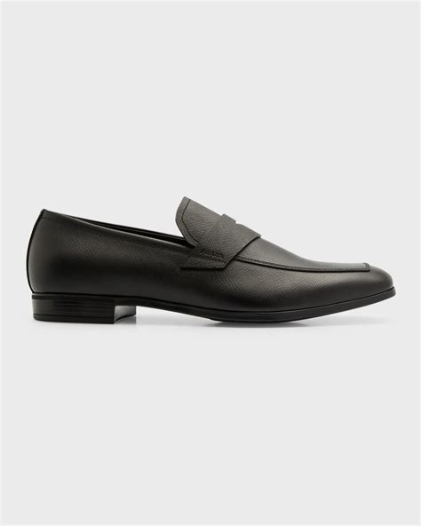 prada penny loafers|prada saffiano leather penny loafer.